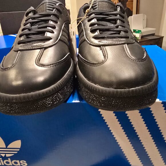 Adidas Samba XLG JI3195 Unisex Triple Black Originals Men's Size 12 Shoes NEW - Picture 5 of 16